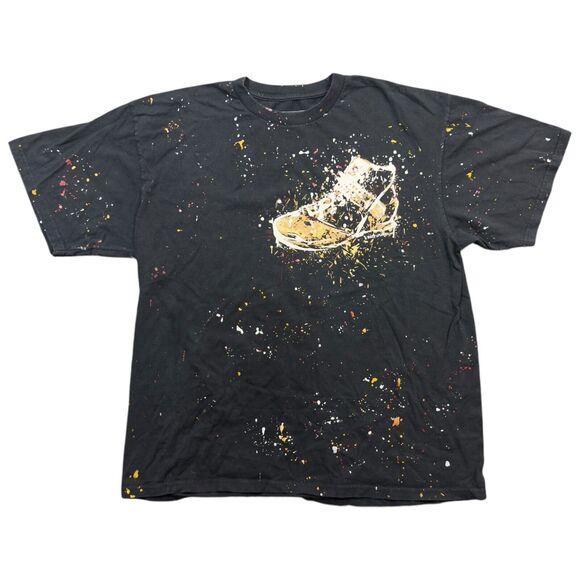 Nike Los Angeles Lakers Lebron James T-Shirt Mens Large Black Beast in The Paint - Picture 1 of 8